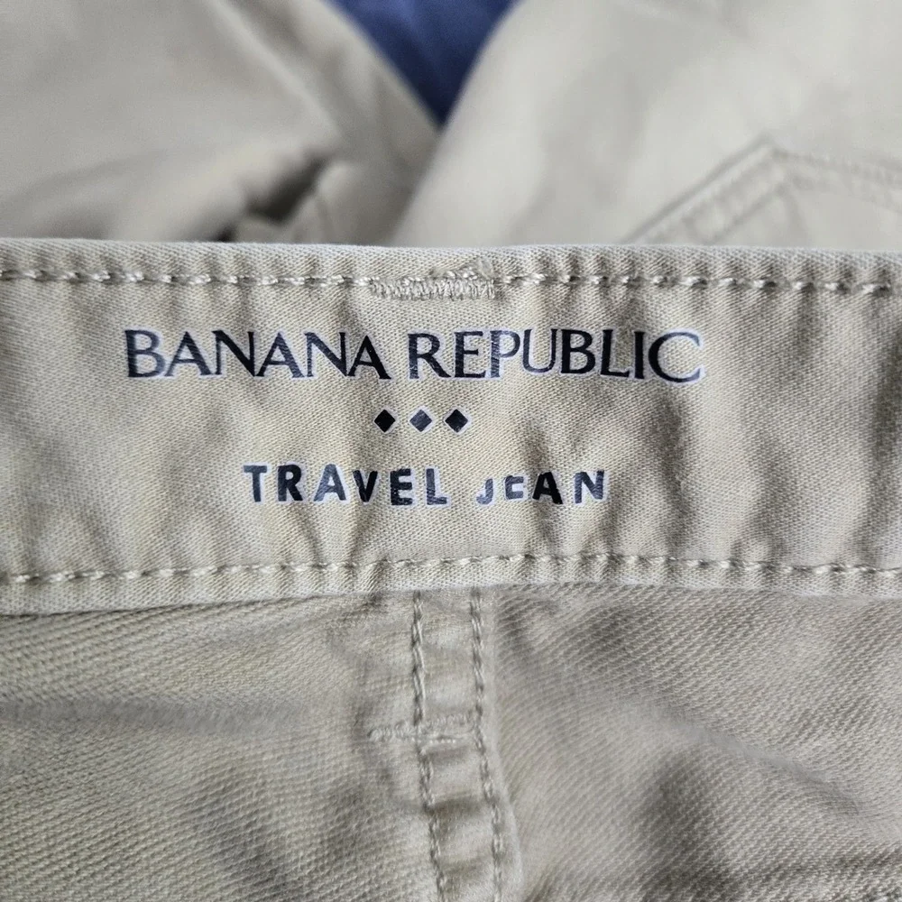 Banana Republic Men Jeans 30X32 Khaki Khakis Twill Travel‎ Jean Athletic Fit